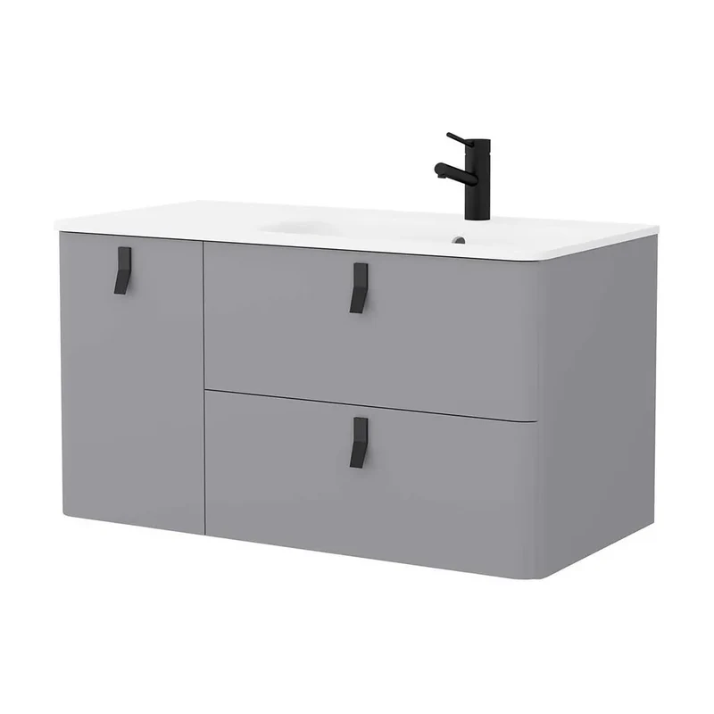 Mueble de Baño con Lavabo Salgar Uniiq 120 cm Gris Humo