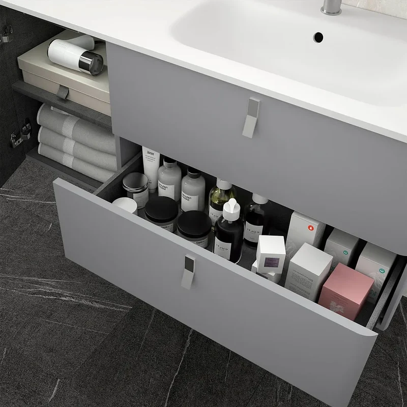 Mueble de Baño con Lavabo Salgar Uniiq 120 cm Gris Humo