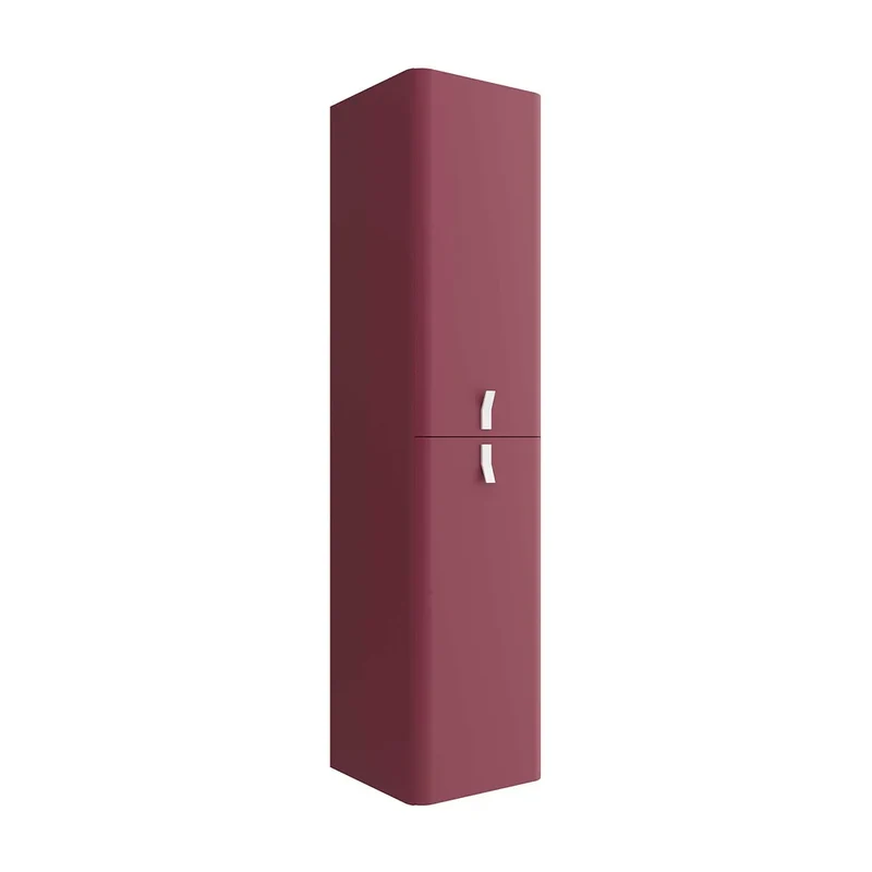 Mueble de Baño Suspendido con Lavabo y 2 Cajones Salgar Uniiq 80 cm Granate