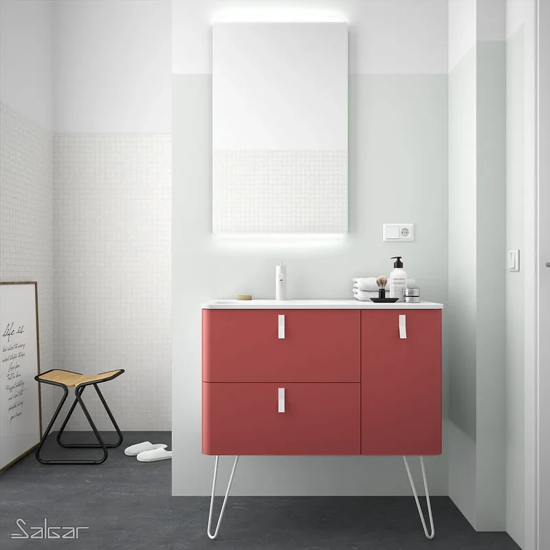 Mueble de Baño con Patas con Lavabo Salgar Uniiq 120 cm