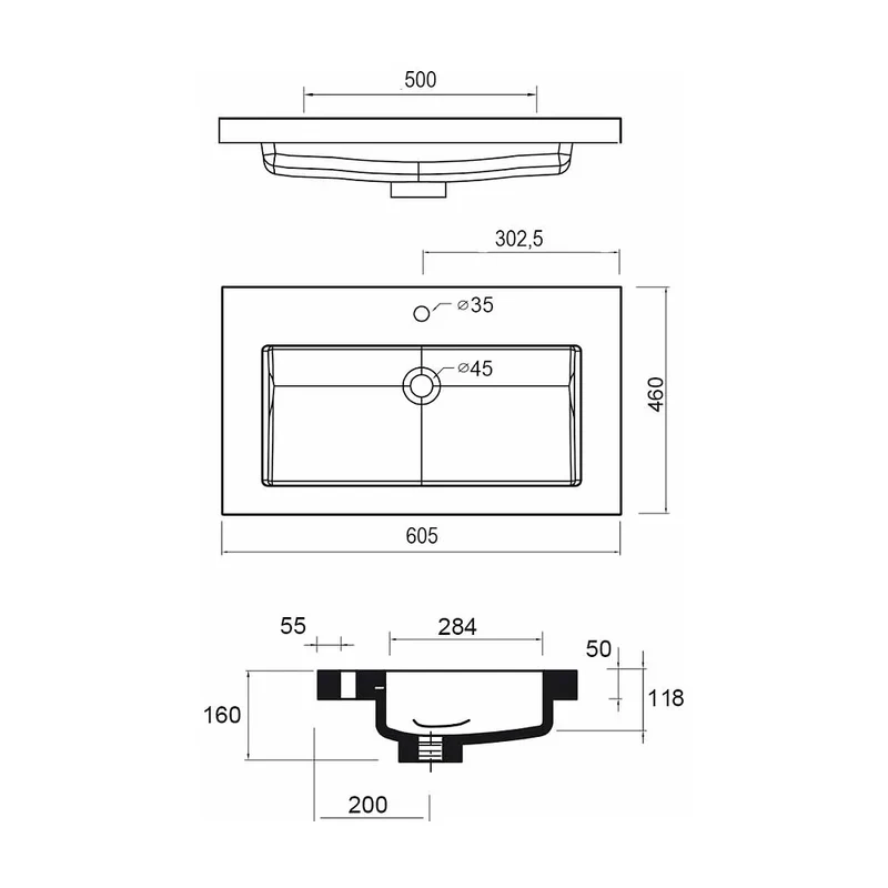 Mueble de Baño Salgar Spirit 60 cm Blanco Brillo