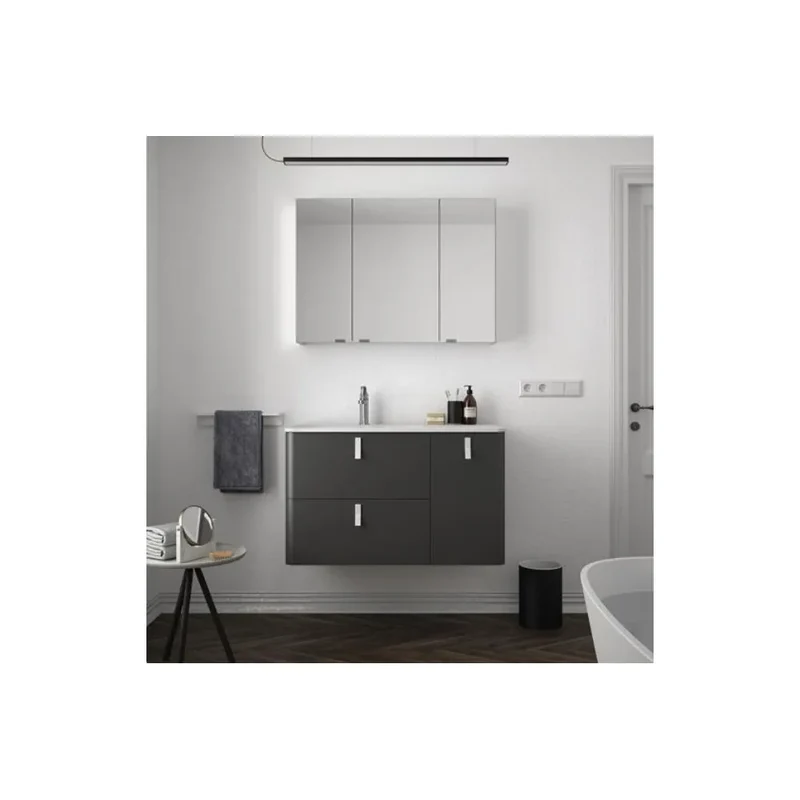 Mueble de Baño con Lavabo Salgar Uniiq 90 cm Gris Antracita