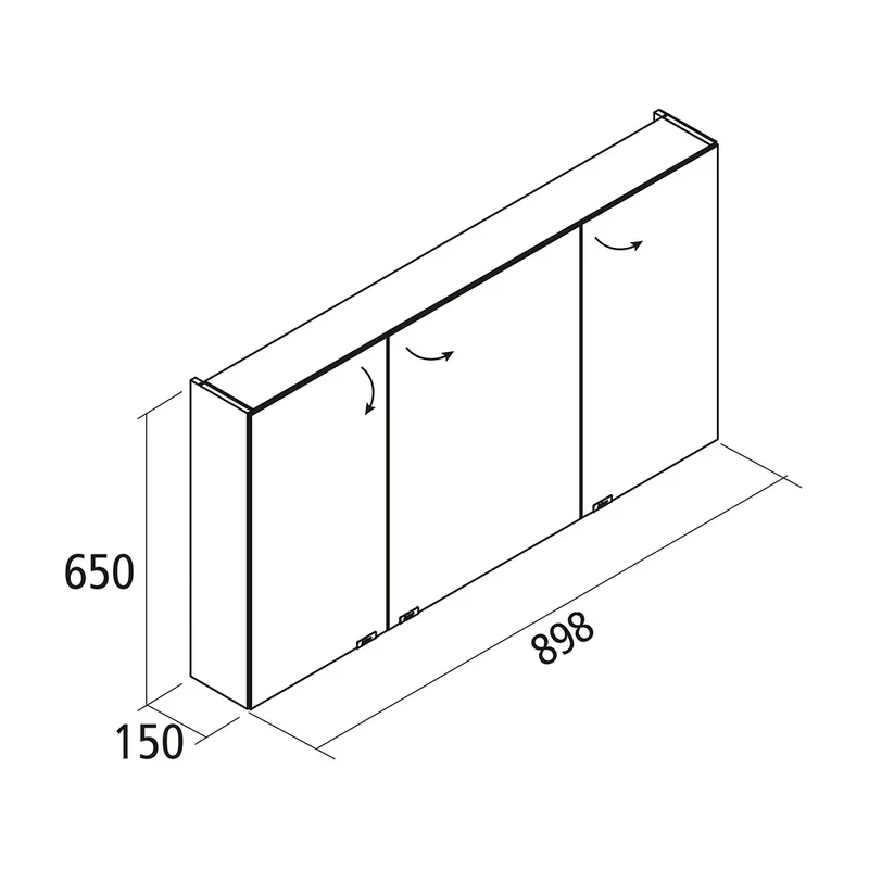 Mueble de Baño con Lavabo Salgar Uniiq 90 cm Gris Antracita