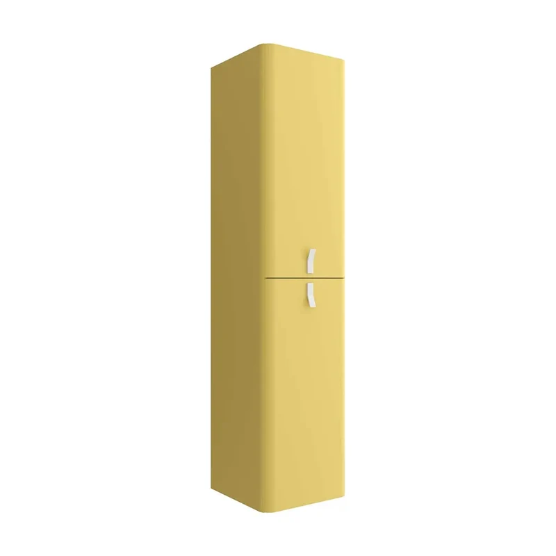 Mueble de Baño Suspendido con Lavabo y 2 Cajones Salgar Uniiq 60 cm Amarillo Paja