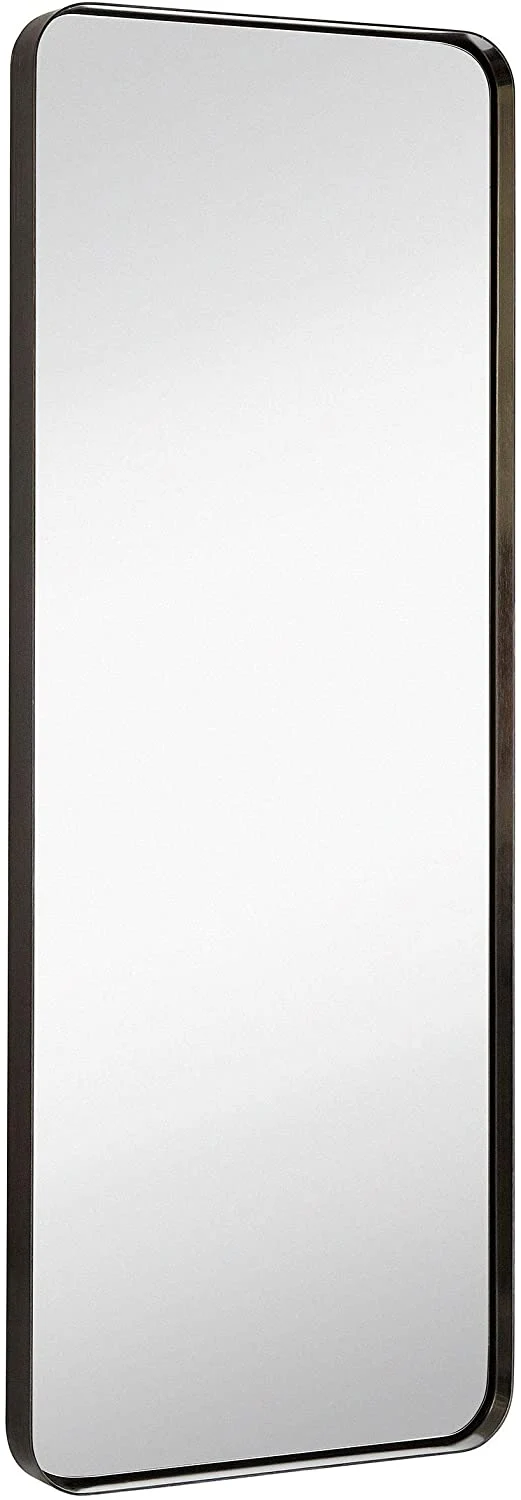 Espejo de pared contemporáneo de 18" x 48" Istvan