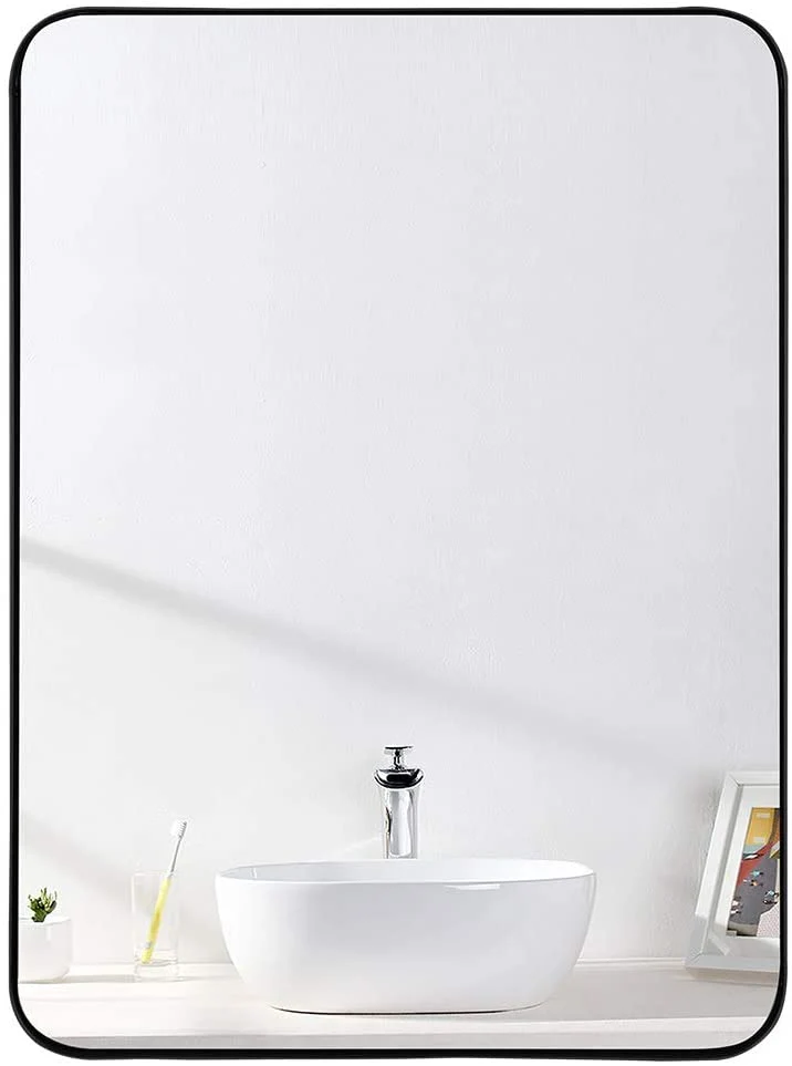Espejo de pared para baño de acero inoxidable Odyssee