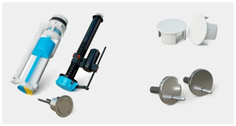 Inodoro completo Rimless a pared con salida dual y tapa amortiguada Nikko de Aquore