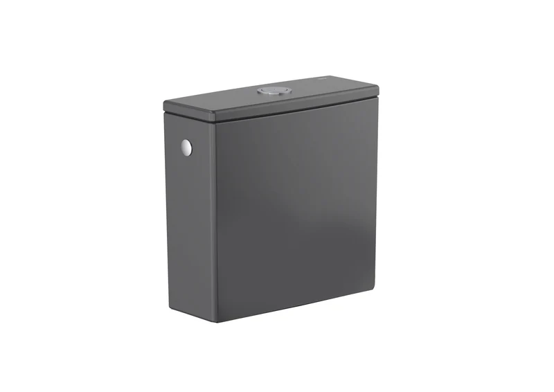 Roca Ona – Inodoro de Pie Completo, Adosado a la Pared, Salida Dual, Negro Mate