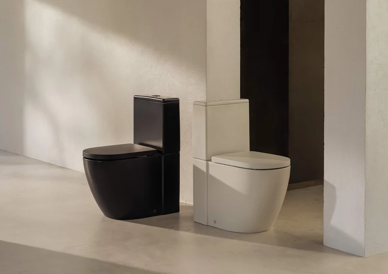 Roca Meridian – Inodoro de Pie Completo, Salida Dual, Blanco Mate
