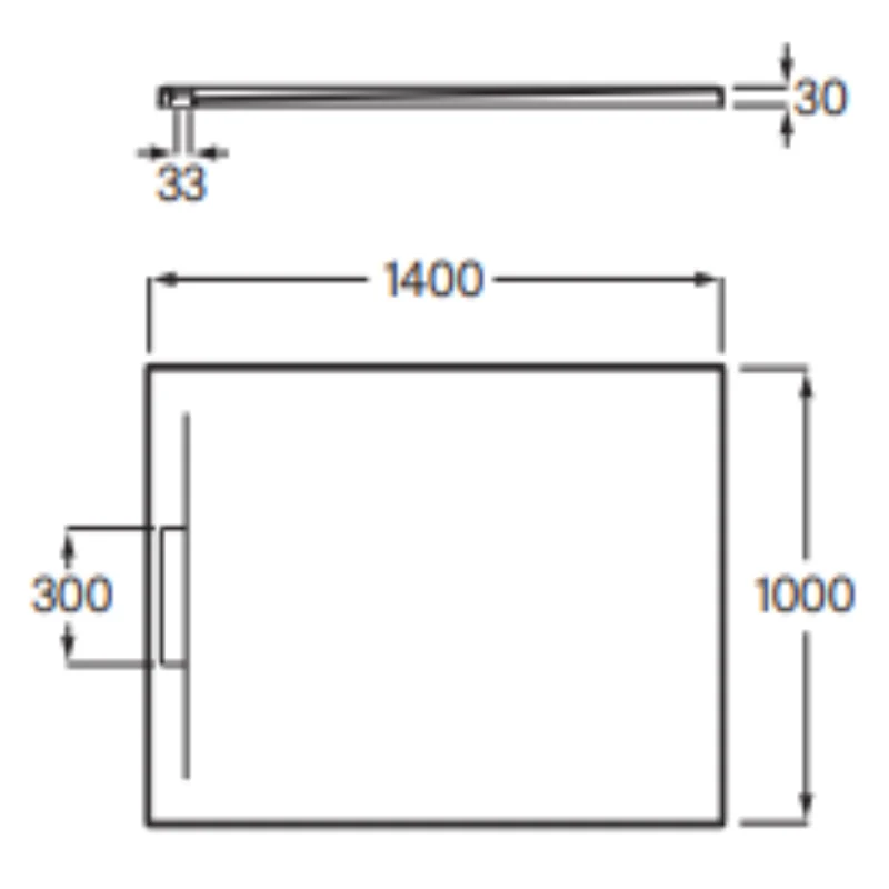 Roca Pyros AP9015783E801100 – Plato de Ducha, Blanco, 140x90 cm