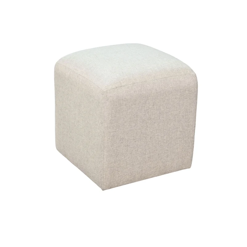 Gibson - Ottoman Cushion Stool With Casters - Wheat