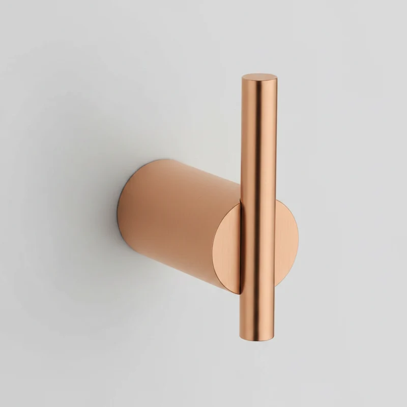 Percha Individual Oro Rosa Cepillado Serie Time Medimex