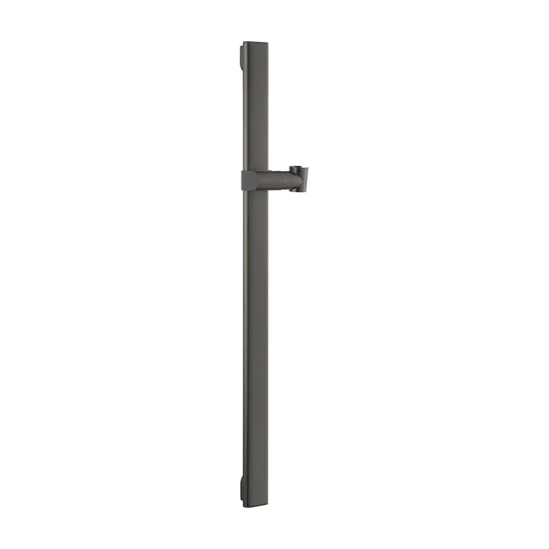 BARRA SOPORTE MANGO DUCHA DESLIZ. CUADRADA DRAVA BLACK GUN METAL IMEX