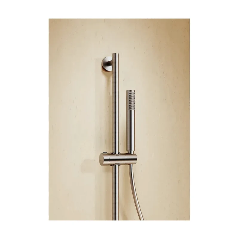 Set monomando empotrado 1 vía Monza con mango black gun metal Imex