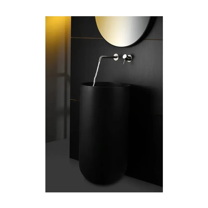 Monomando lavabo empotrado Monza níquel cepillado Imex
