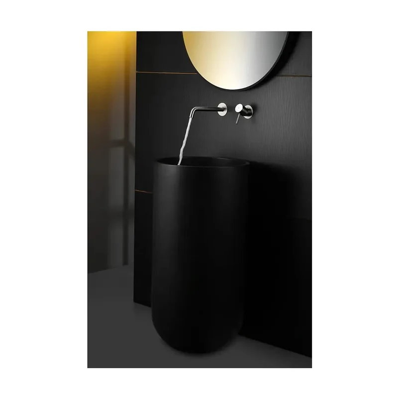 Monomando lavabo empotrado Monza níquel cepillado Imex