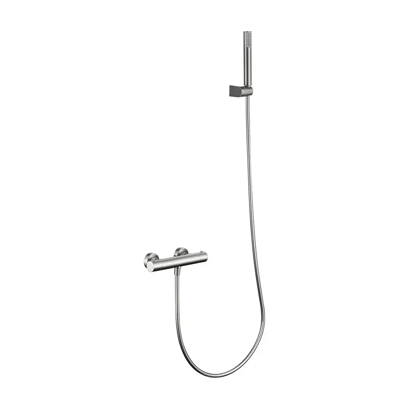 Kit ducha termostatico Monza níquel cepillado Imex