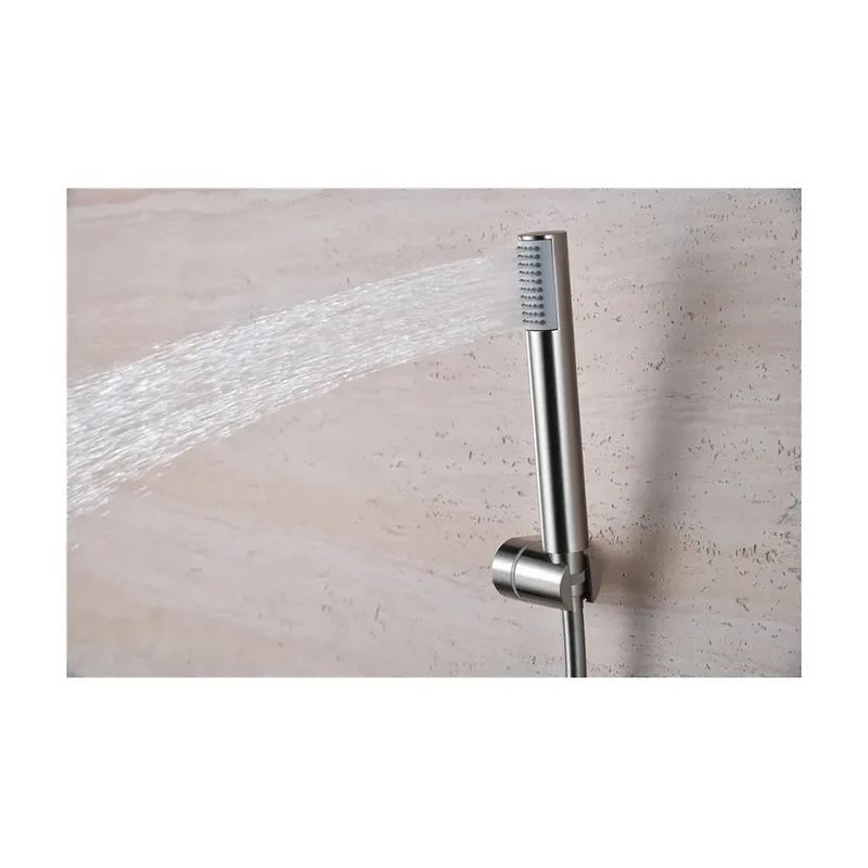 Kit ducha termostatico Monza níquel cepillado Imex