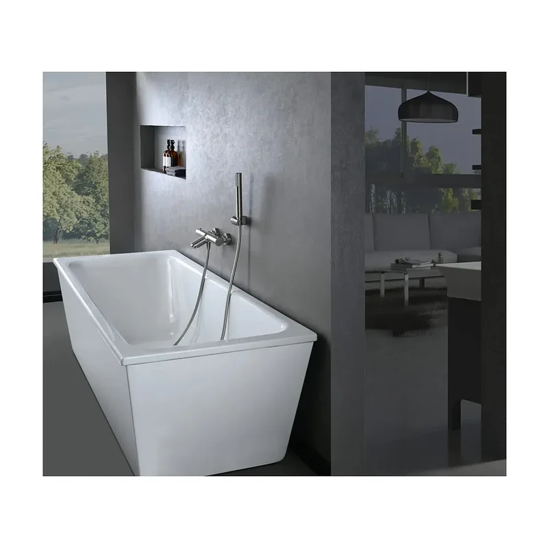 Kit baño/ducha termostatico Monza níquel cepillado Imex