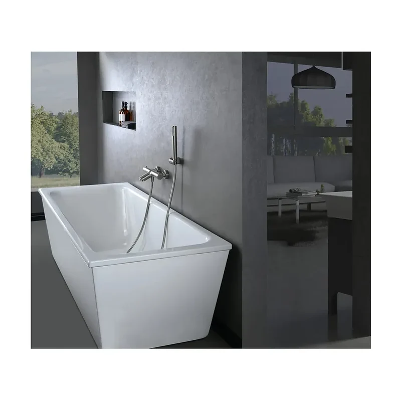 Kit baño/ducha termostatico Monza níquel cepillado Imex