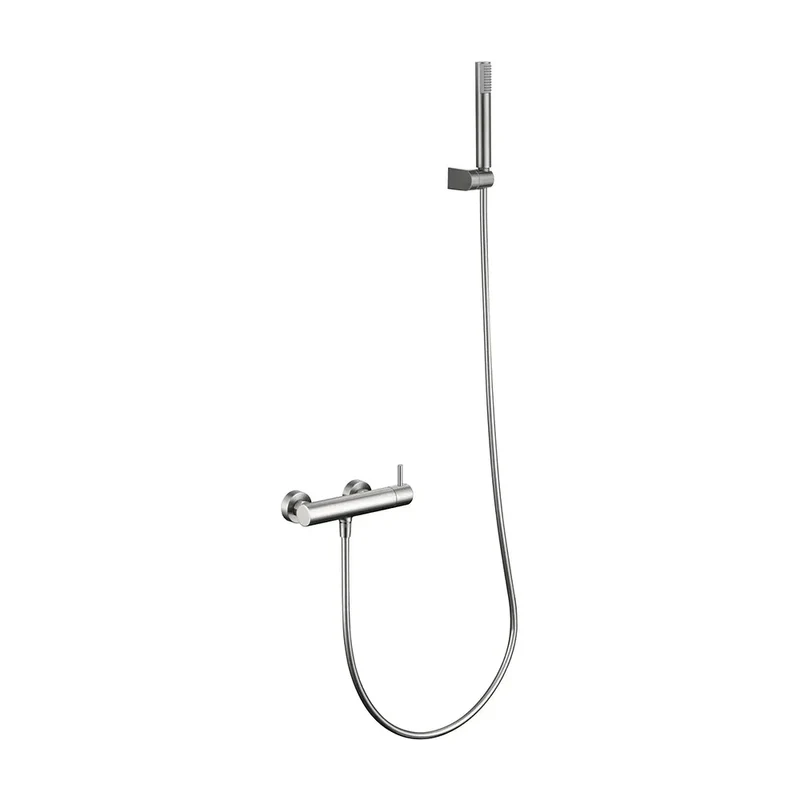 Monomando kit ducha Monza níquel cepillado Imex
