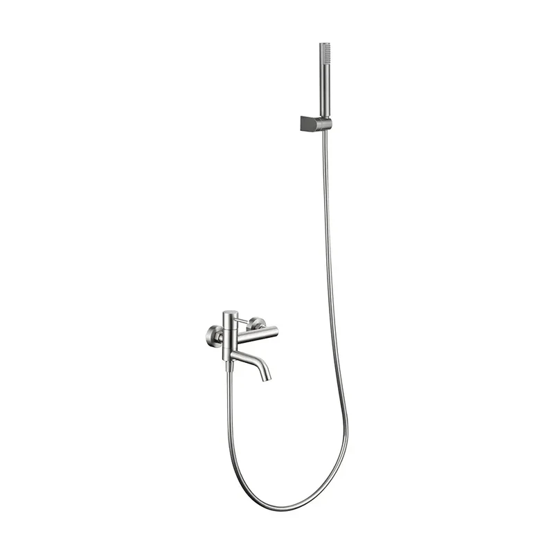 Monomando kit baño/ducha Monza níquel cepillado Imex