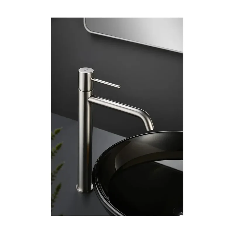 Monomando lavabo alto Monza níquel cepillado Imex