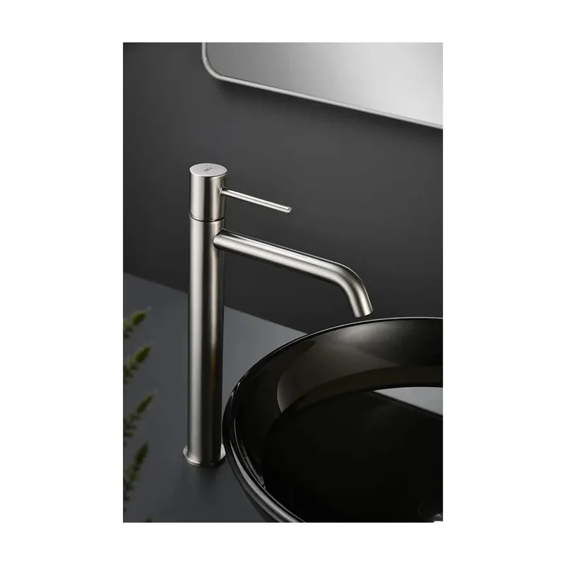 Monomando lavabo alto Monza níquel cepillado Imex