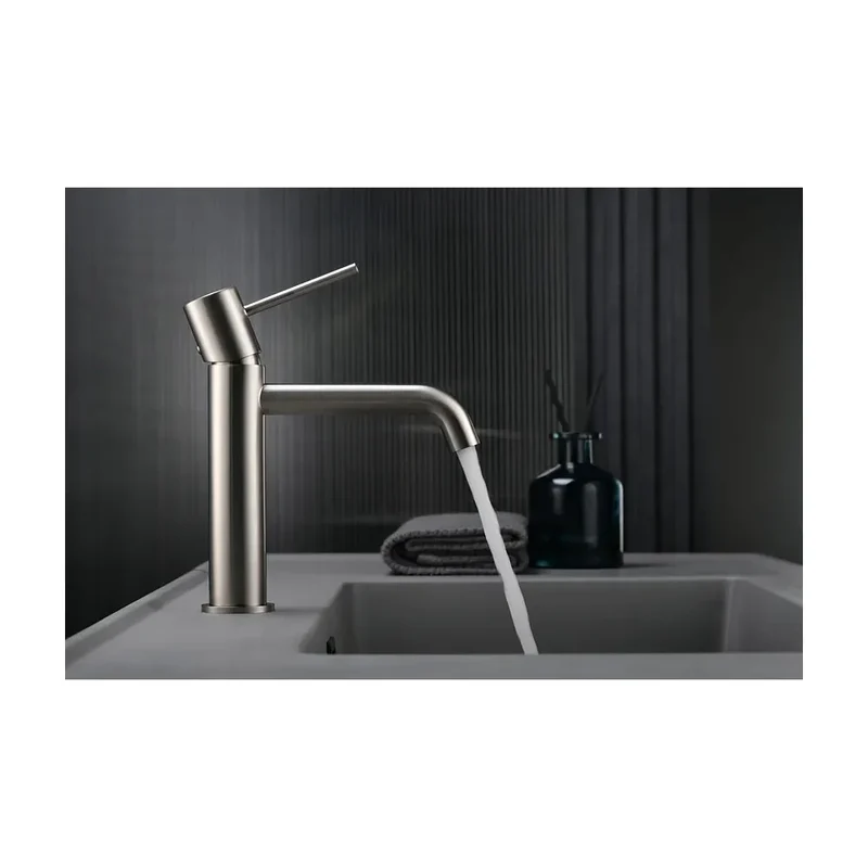 Monomando lavabo Monza níquel cepillado Imex