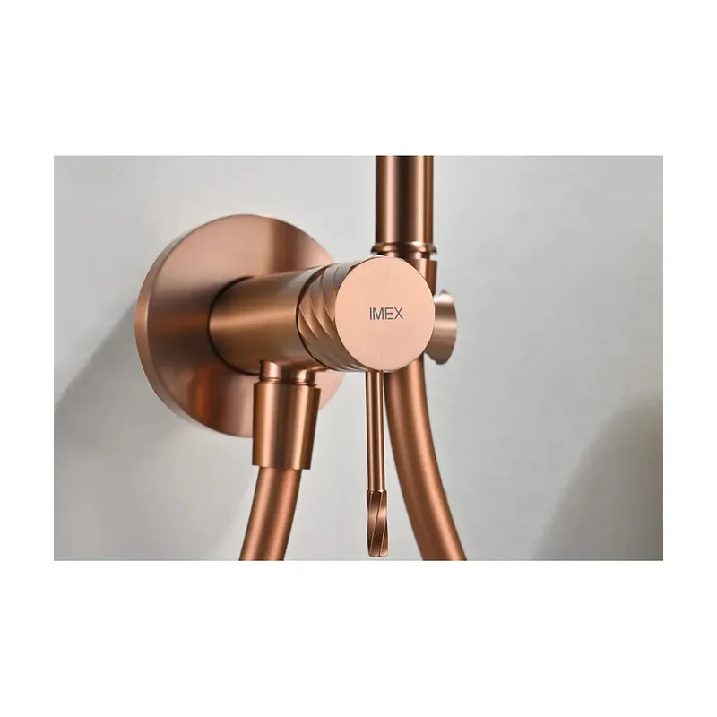 Grifo empotrado de bidé Bless oro rosa cepillado Imex