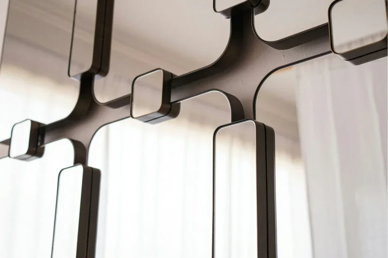 Espejo Rectangular Metal Industrial Evita