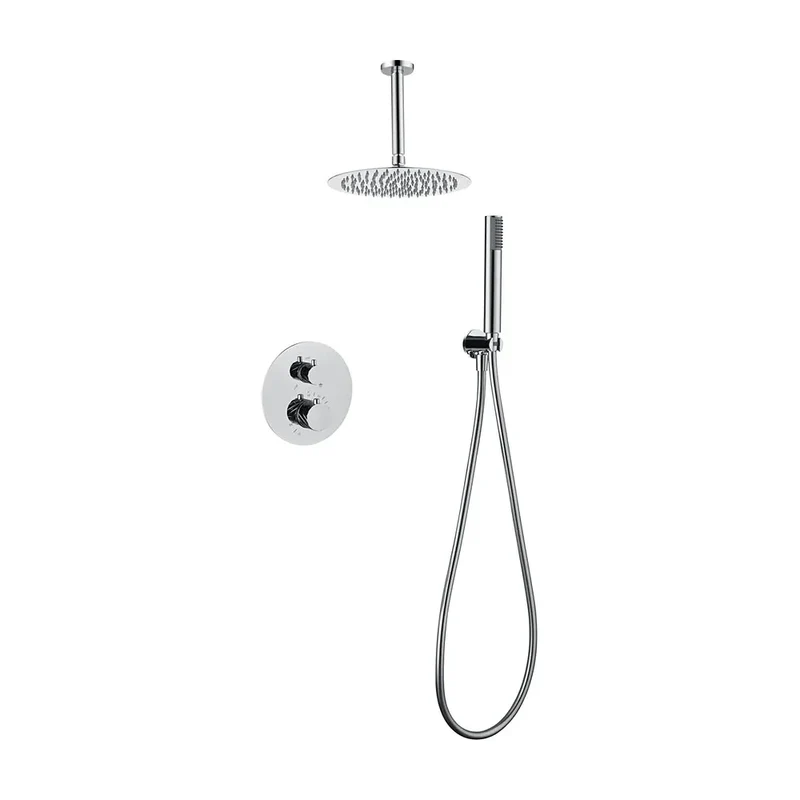 Conjunto ducha termostático empotrado Palau cromo Imex