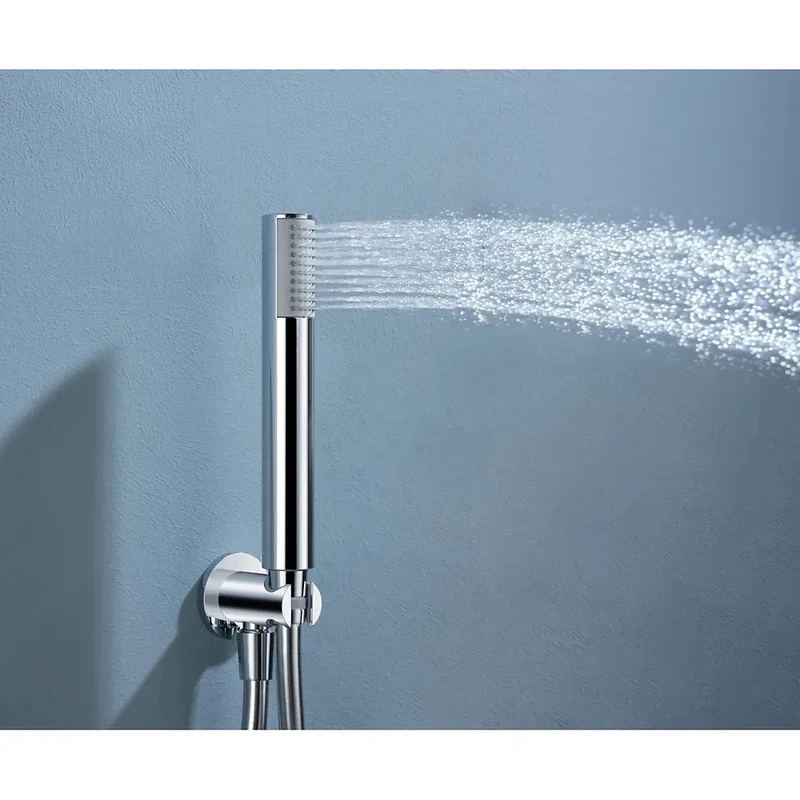 Conjunto ducha termostático empotrado Bless oro cepillado Imex