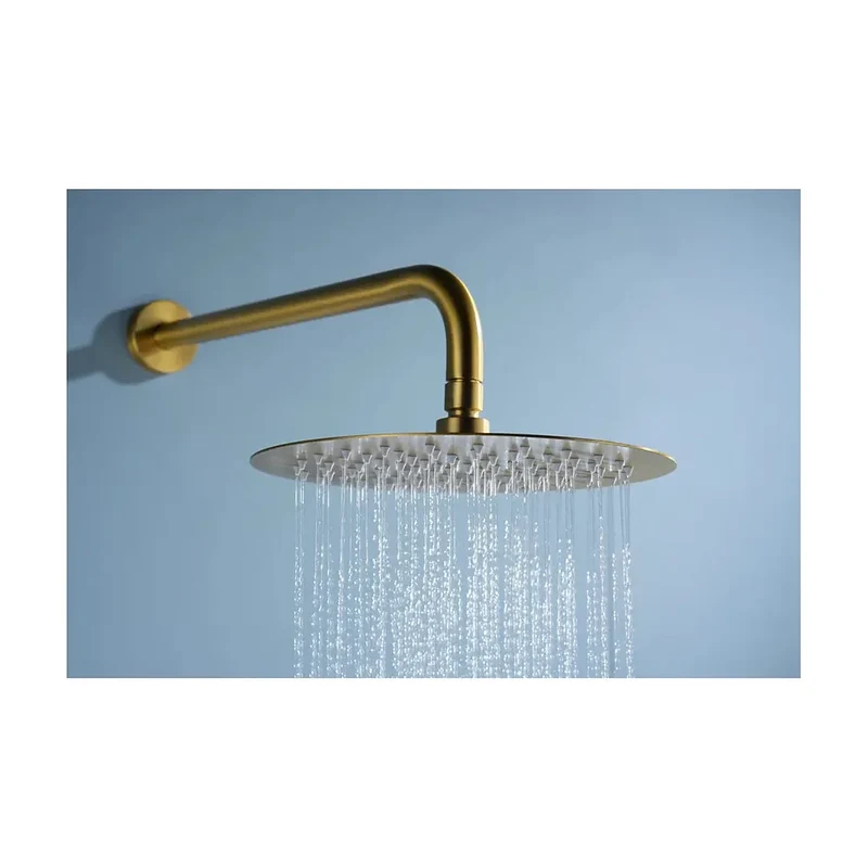 Conjunto ducha termostático empotrado Bless oro cepillado Imex