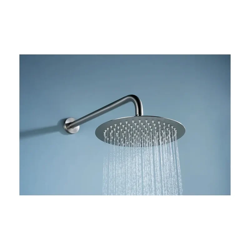Conjunto ducha termostático empotrado Bless níquel cepillado Imex