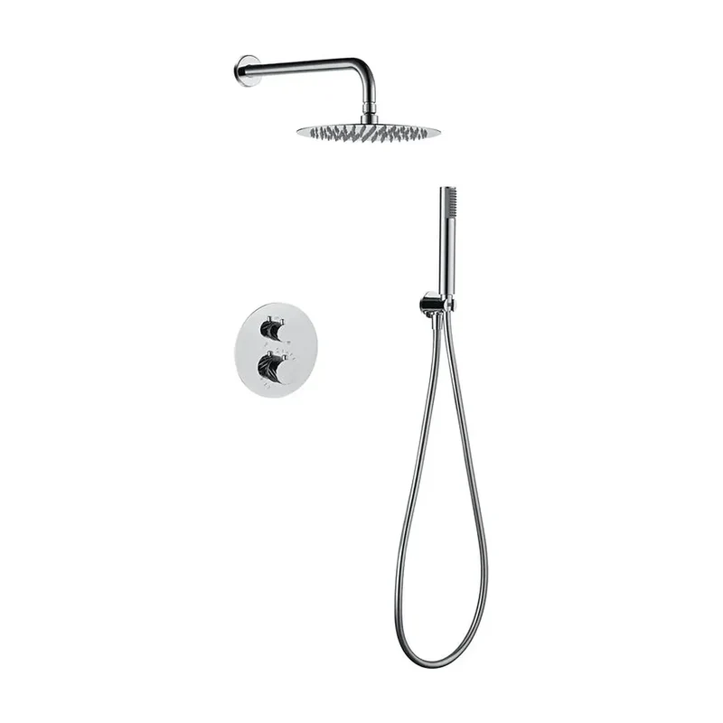 Conjunto ducha termostático empotrado Bless cromo Imex