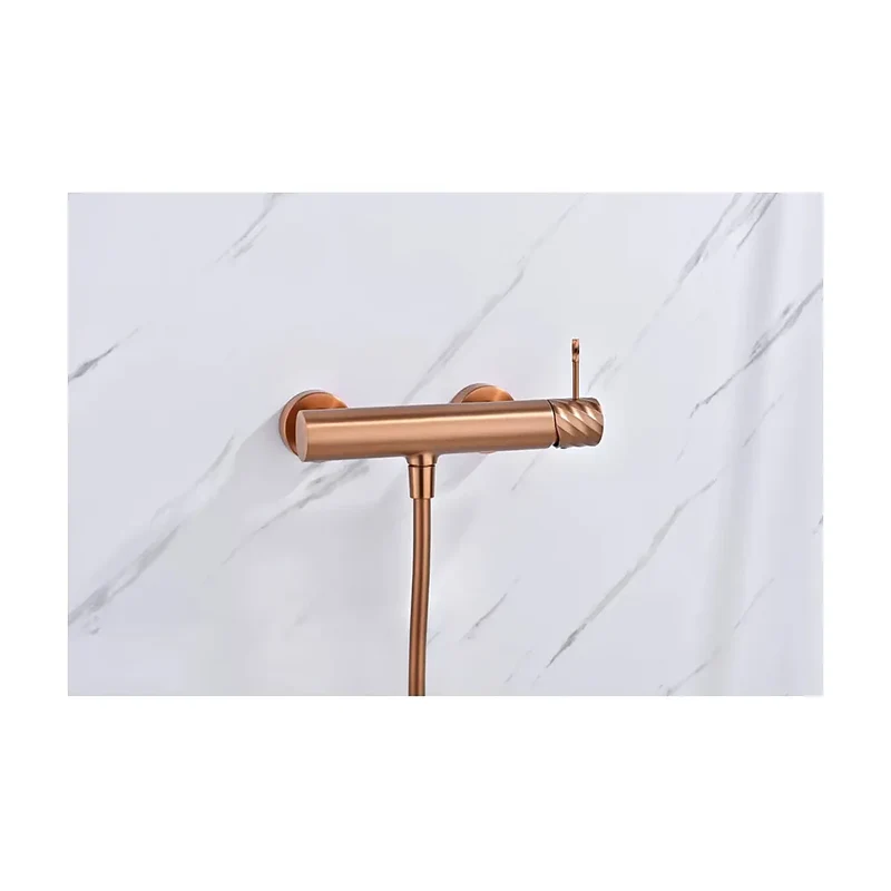 Kit ducha monomando Bless oro rosa cepillado Imex