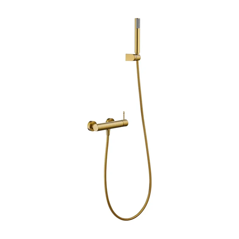 Kit ducha monomando Bless oro cepillado Imex