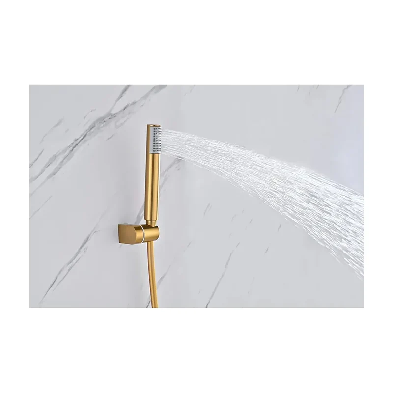 Kit ducha monomando Bless oro cepillado Imex