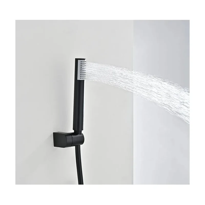 Kit baño/ducha termostático Bless negro mate Imex