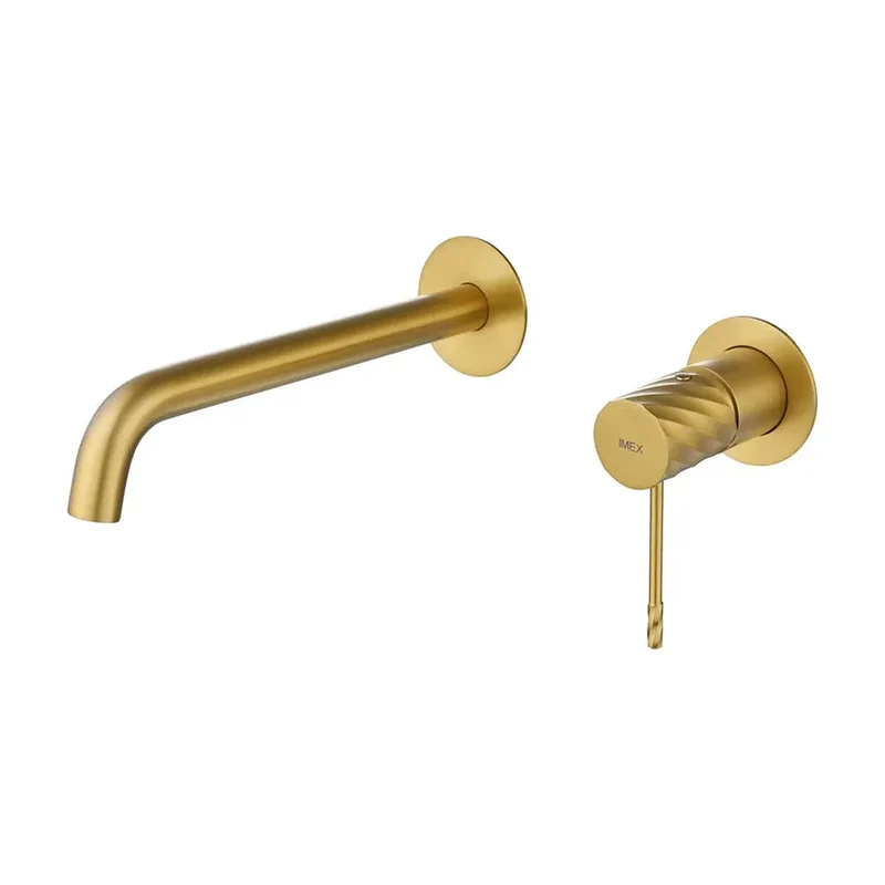 Monomando empotrado lavabo Bless oro cepillado Imex
