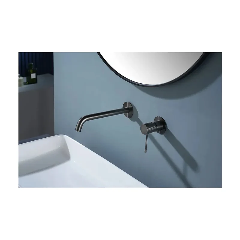 Monomando empotrado lavabo Bless black gun metal Imex