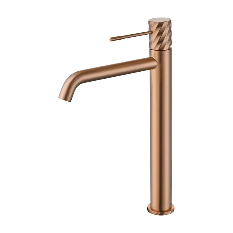 Monomando lavabo alto Bless oro rosa cepillado Imex