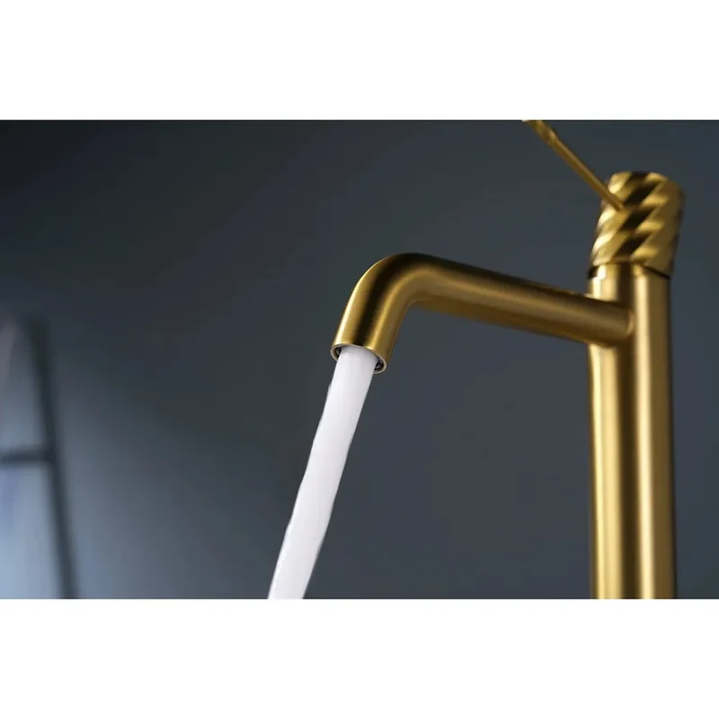 Monomando lavabo alto Bless oro cepillado Imex