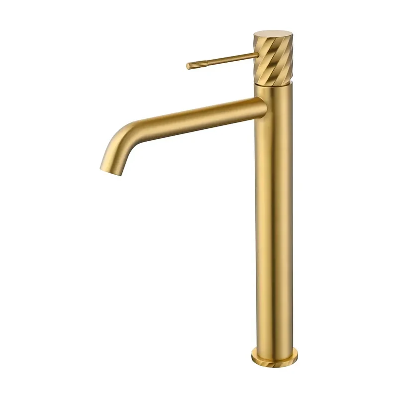 Monomando lavabo alto Bless oro cepillado Imex