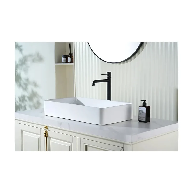 Monomando lavabo alto Bless negro mate Imex