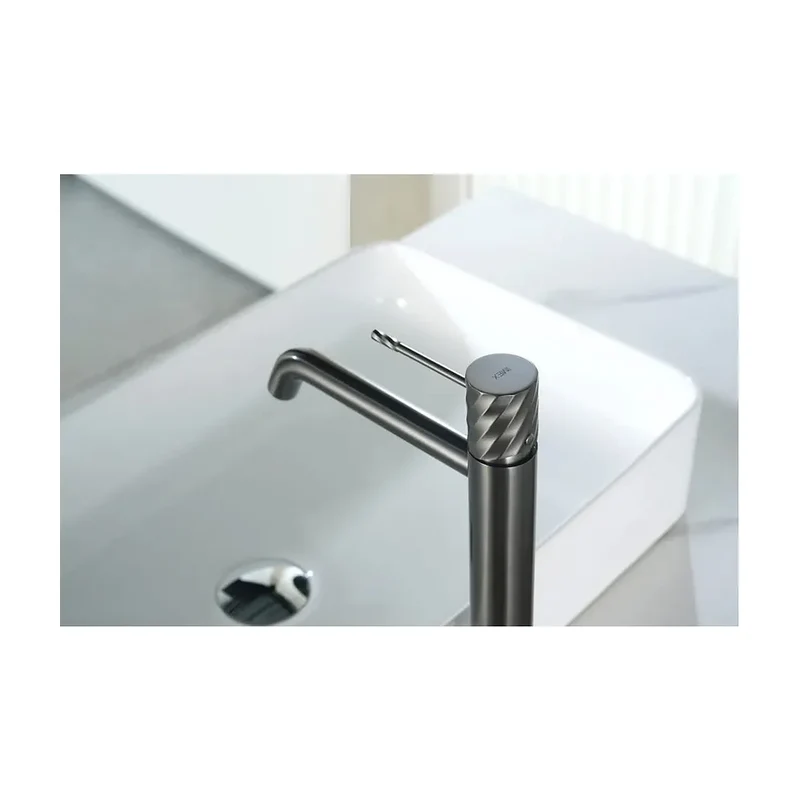 Monomando lavabo alto Bless black gun metal Imex