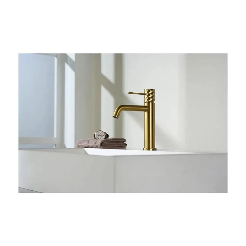 Monomando lavabo Bless oro cepillado Imex