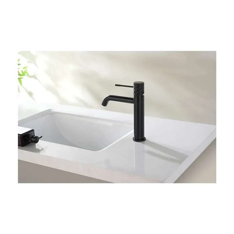 Monomando lavabo Bless negro mate Imex
