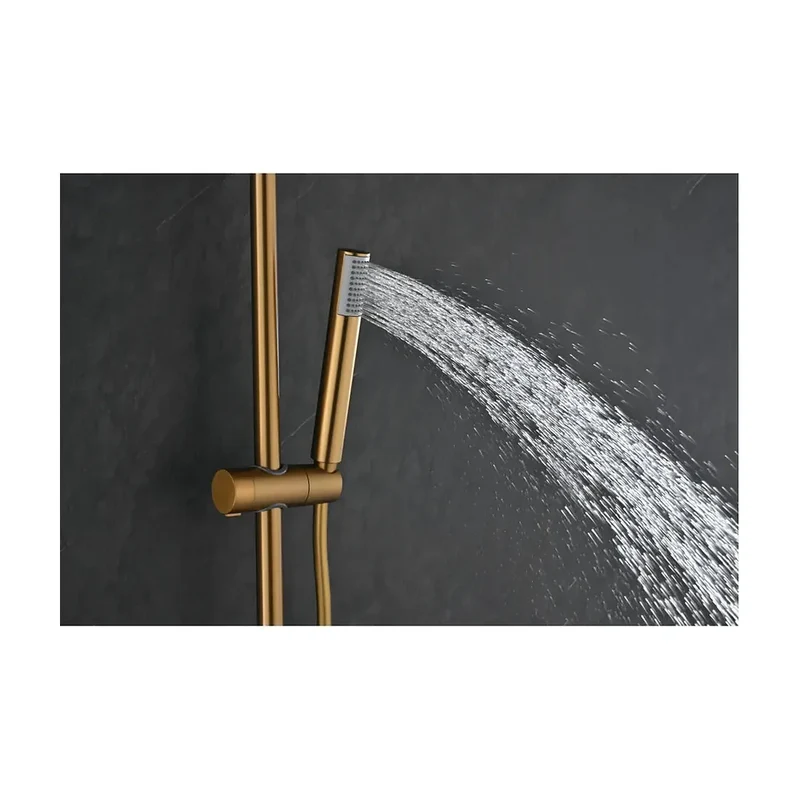Conjunto ducha termostático Bless oro cepillado Imex